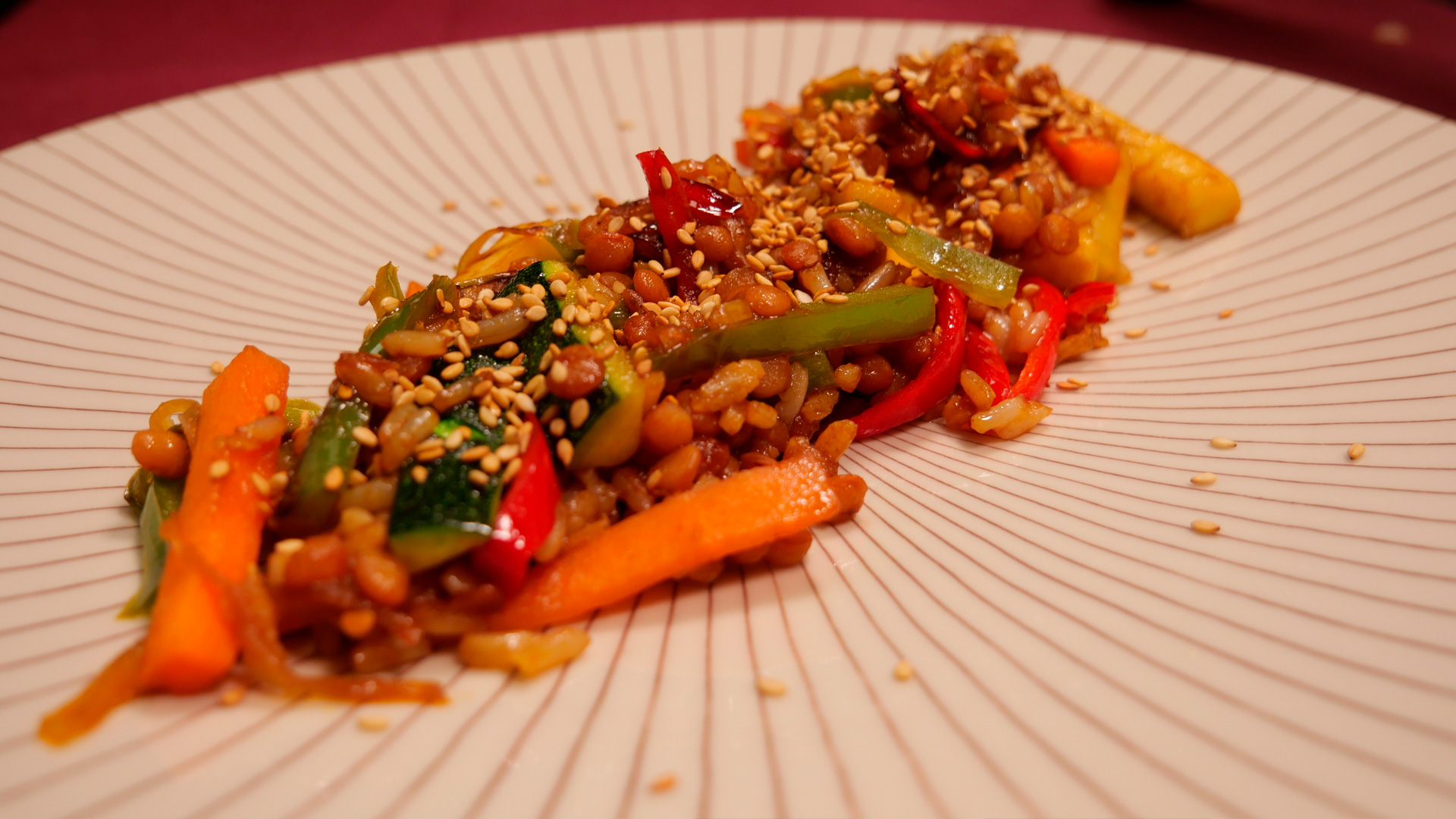 blog -colochef wok arroz, lentejas y verduras
